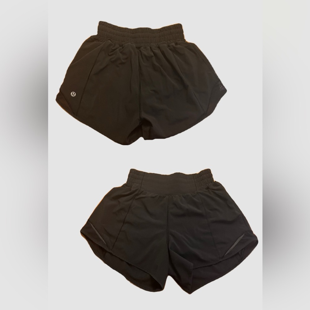 Lululemon Hotty Hot Shorts- Black High Rise Size 0
